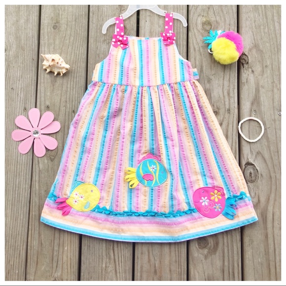Emily Rose Other - Emily Rose Tropical Fish Seersucker Dress